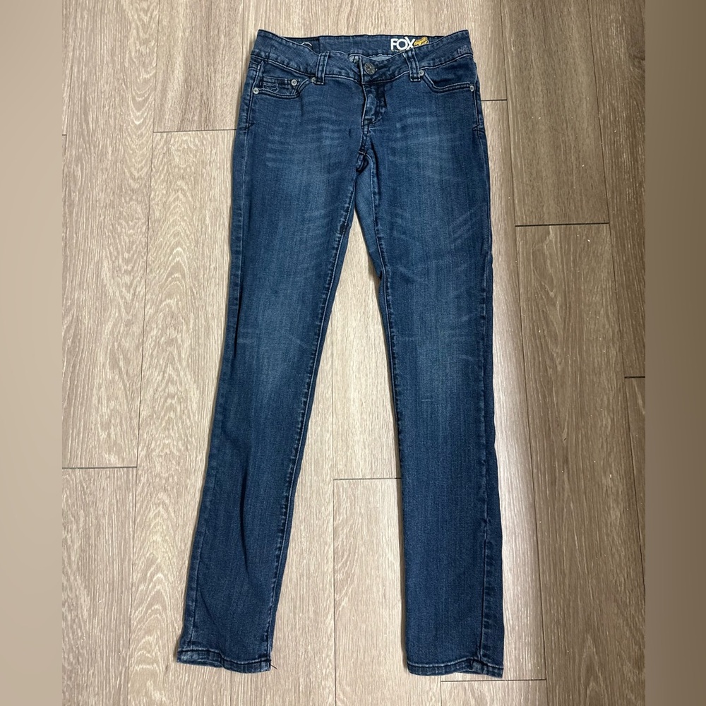 Fox Women's Skinny Jeans Dark Blue Wash